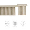 EEI-6970-TRA Render Nesting Faux Travertine Coffee Tables Set of 2 by Modway
