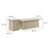 EEI-6970-TRA Render Nesting Faux Travertine Coffee Tables Set of 2 by Modway