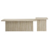 EEI-6970-TRA Render Nesting Faux Travertine Coffee Tables Set of 2 by Modway