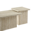 EEI-6970-TRA Render Nesting Faux Travertine Coffee Tables Set of 2 by Modway