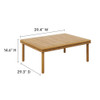 EEI-7010-NAT Wren Outdoor Patio Teak Wood Coffee Table by Modway