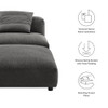 EEI-7023 Solace Modular Upholstered Fabric Armless Chair and Ottoman Set by Modway