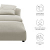 EEI-7023 Solace Modular Upholstered Fabric Armless Chair and Ottoman Set by Modway