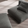 EEI-7023 Solace Modular Upholstered Fabric Armless Chair and Ottoman Set by Modway