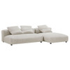 EEI-7024 Solace 2-Piece Modular Corduroy Upholstered Sectional Sofa With Chaise by Modway