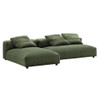 EEI-7024 Solace 2-Piece Modular Corduroy Upholstered Sectional Sofa With Chaise by Modway