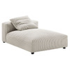 EEI-7024 Solace 2-Piece Modular Corduroy Upholstered Sectional Sofa With Chaise by Modway