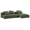 EEI-7024 Solace 2-Piece Modular Corduroy Upholstered Sectional Sofa With Chaise by Modway