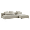 EEI-7025 Solace 2-Piece Modular Upholstered Fabric Sectional Sofa With Chaise by Modway