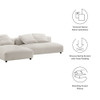 EEI-7025 Solace 2-Piece Modular Upholstered Fabric Sectional Sofa With Chaise by Modway