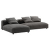 EEI-7025 Solace 2-Piece Modular Upholstered Fabric Sectional Sofa With Chaise by Modway
