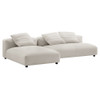 EEI-7025 Solace 2-Piece Modular Upholstered Fabric Sectional Sofa With Chaise by Modway