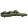 EEI-7026 Solace 4-Piece Modular Corduroy Upholstered Sectional Sofa by Modway