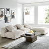 EEI-7026 Solace 4-Piece Modular Corduroy Upholstered Sectional Sofa by Modway