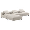 EEI-7027 Solace 4-Piece Modular Upholstered Fabric Sectional Sofa by Modway