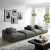 EEI-7027 Solace 4-Piece Modular Upholstered Fabric Sectional Sofa by Modway