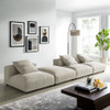 EEI-7027 Solace 4-Piece Modular Upholstered Fabric Sectional Sofa by Modway