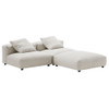 EEI-7028 Solace 3-Piece Modular Corduroy Upholstered Sectional Sofa by Modway