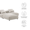 EEI-7029 Solace 3-Piece Modular Upholstered Fabric Sectional Sofa by Modway