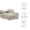 EEI-7029 Solace 3-Piece Modular Upholstered Fabric Sectional Sofa by Modway