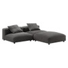 EEI-7029 Solace 3-Piece Modular Upholstered Fabric Sectional Sofa by Modway