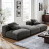 EEI-7029 Solace 3-Piece Modular Upholstered Fabric Sectional Sofa by Modway