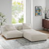 EEI-7029 Solace 3-Piece Modular Upholstered Fabric Sectional Sofa by Modway