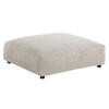 EEI-7030 Solace Modular Corduroy Upholstered Armless Loveseat and Ottoman Set by Modway