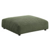 EEI-7030 Solace Modular Corduroy Upholstered Armless Loveseat and Ottoman Set by Modway