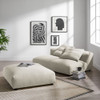 EEI-7031 Solace Modular Upholstered Fabric Armless Loveseat and Ottoman Set by Modway