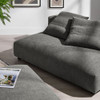 EEI-7031 Solace Modular Upholstered Fabric Armless Loveseat and Ottoman Set by Modway