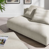 EEI-7031 Solace Modular Upholstered Fabric Armless Loveseat and Ottoman Set by Modway