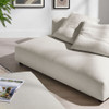 EEI-7031 Solace Modular Upholstered Fabric Armless Loveseat and Ottoman Set by Modway