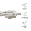 EEI-7032 Solace 4-Piece Modular Corduroy Upholstered Sectional Sofa With Ottoman by Modway