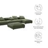 EEI-7032 Solace 4-Piece Modular Corduroy Upholstered Sectional Sofa With Ottoman by Modway