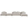 EEI-7032 Solace 4-Piece Modular Corduroy Upholstered Sectional Sofa With Ottoman by Modway