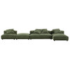 EEI-7032 Solace 4-Piece Modular Corduroy Upholstered Sectional Sofa With Ottoman by Modway