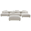 EEI-7032 Solace 4-Piece Modular Corduroy Upholstered Sectional Sofa With Ottoman by Modway