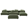 EEI-7032 Solace 4-Piece Modular Corduroy Upholstered Sectional Sofa With Ottoman by Modway
