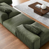 EEI-7032 Solace 4-Piece Modular Corduroy Upholstered Sectional Sofa With Ottoman by Modway