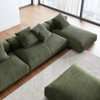 EEI-7032 Solace 4-Piece Modular Corduroy Upholstered Sectional Sofa With Ottoman by Modway