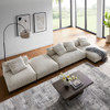 EEI-7032 Solace 4-Piece Modular Corduroy Upholstered Sectional Sofa With Ottoman by Modway