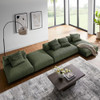 EEI-7032 Solace 4-Piece Modular Corduroy Upholstered Sectional Sofa With Ottoman by Modway