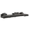 EEI-7033 Solace 4-Piece Modular Upholstered Fabric Sectional Sofa With Ottoman by Modway