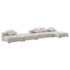 EEI-7033 Solace 4-Piece Modular Upholstered Fabric Sectional Sofa With Ottoman by Modway