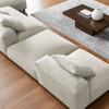 EEI-7033 Solace 4-Piece Modular Upholstered Fabric Sectional Sofa With Ottoman by Modway