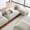 EEI-7033 Solace 4-Piece Modular Upholstered Fabric Sectional Sofa With Ottoman by Modway