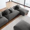 EEI-7033 Solace 4-Piece Modular Upholstered Fabric Sectional Sofa With Ottoman by Modway