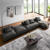 EEI-7033 Solace 4-Piece Modular Upholstered Fabric Sectional Sofa With Ottoman by Modway
