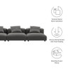 EEI-7035 Solace 3-Piece Modular Upholstered Fabric Sofa by Modway